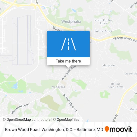 Brown Wood Road map