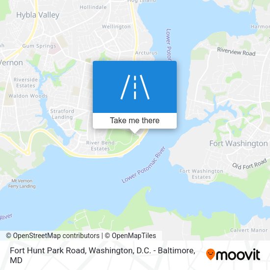 Mapa de Fort Hunt Park Road