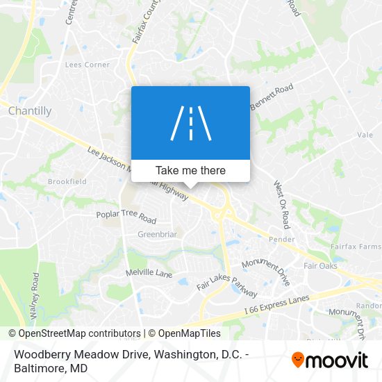 Woodberry Meadow Drive map