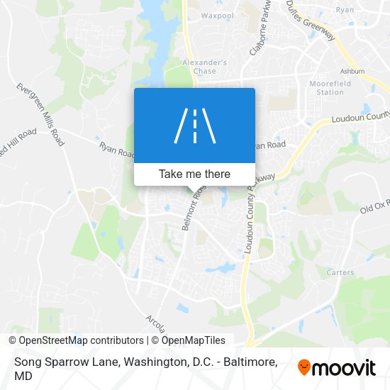 Song Sparrow Lane map