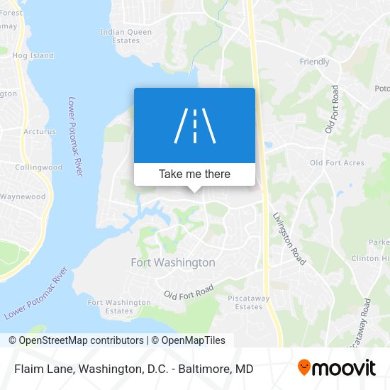 Flaim Lane map