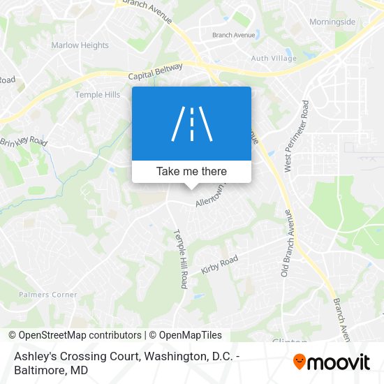 Ashley's Crossing Court map