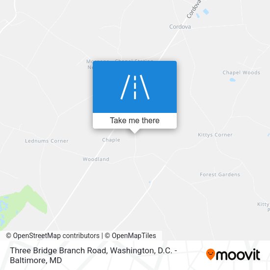 Mapa de Three Bridge Branch Road