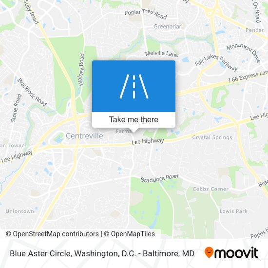 Blue Aster Circle map