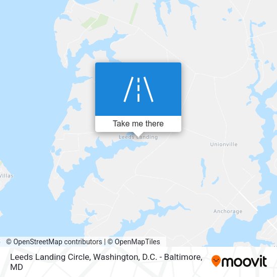 Mapa de Leeds Landing Circle