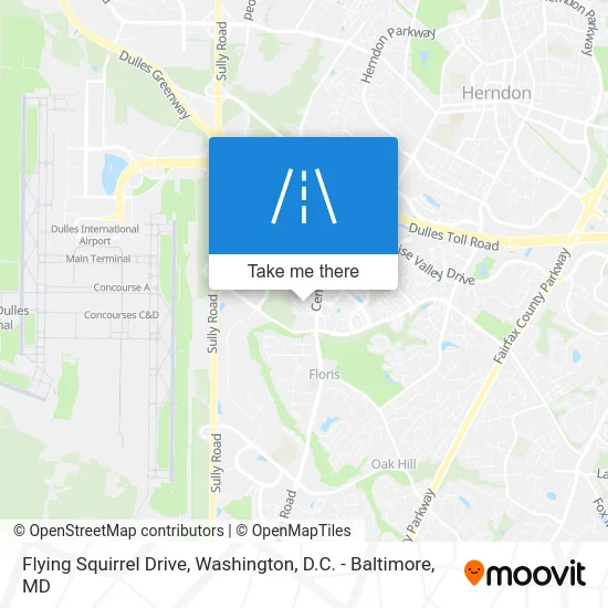 Flying Squirrel Drive map