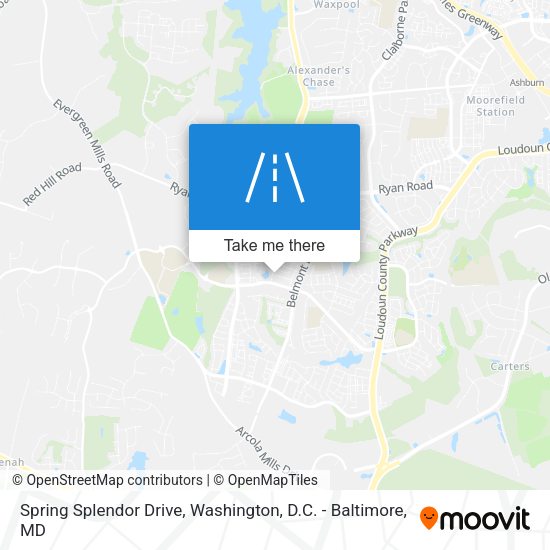 Spring Splendor Drive map