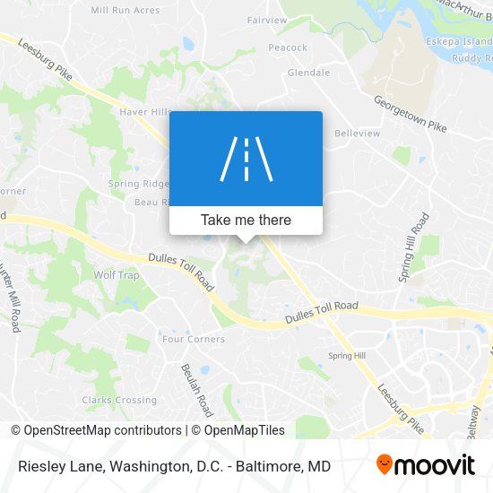 Riesley Lane map