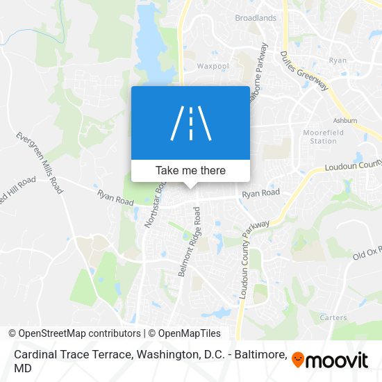 Cardinal Trace Terrace map