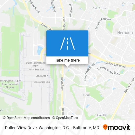 Dulles View Drive map