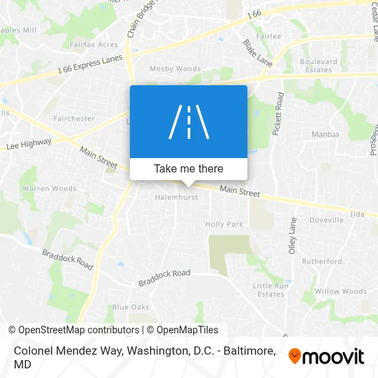 Colonel Mendez Way map