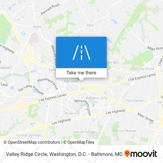Mapa de Valley Ridge Circle