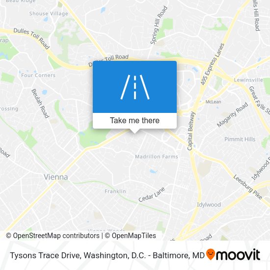 Mapa de Tysons Trace Drive