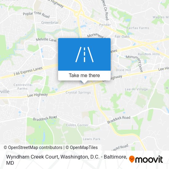 Mapa de Wyndham Creek Court