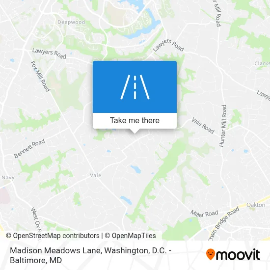 Madison Meadows Lane map