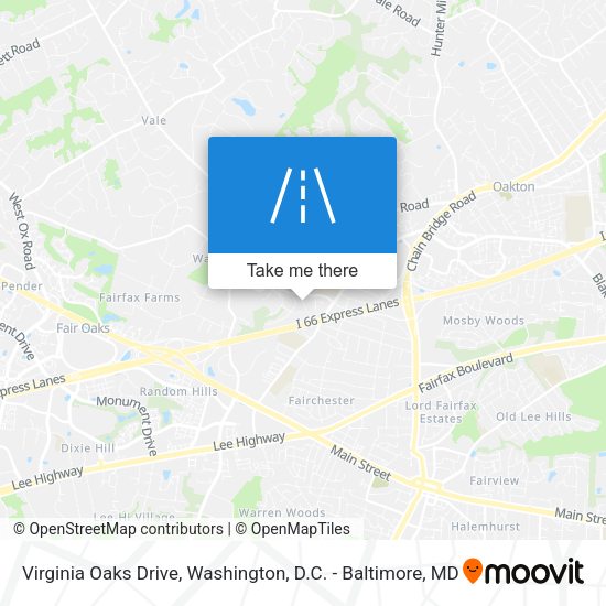 Virginia Oaks Drive map