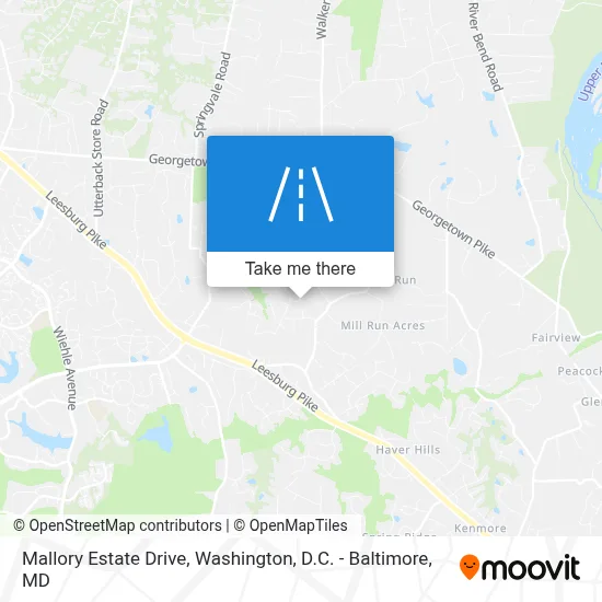 Mallory Estate Drive map
