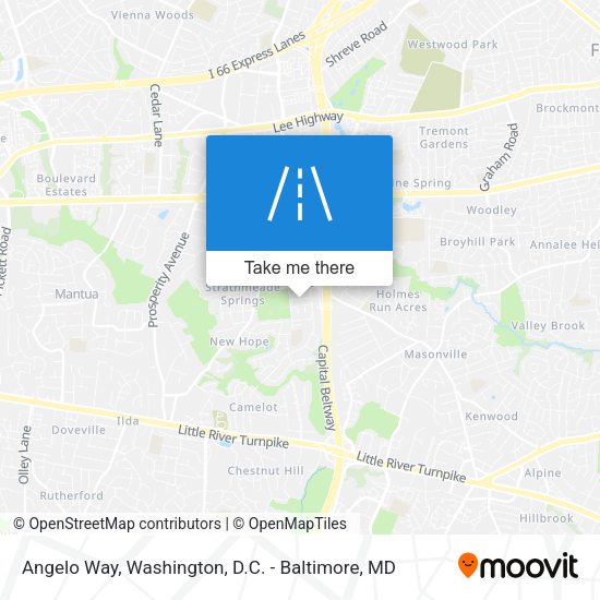 Angelo Way map