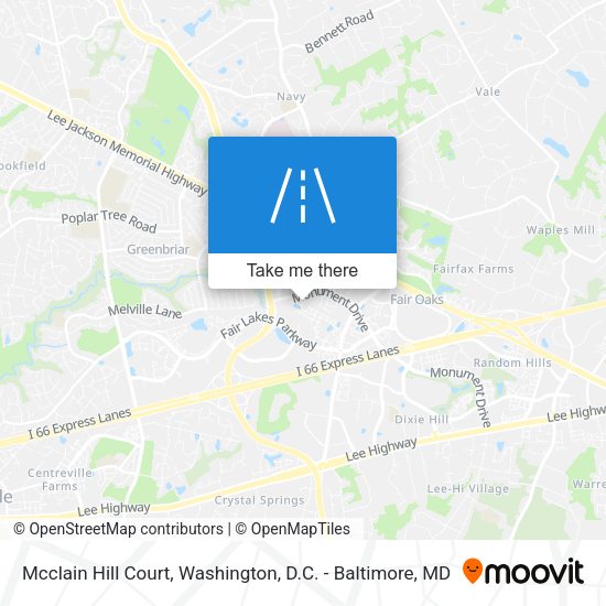 Mcclain Hill Court map
