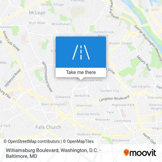 Williamsburg Boulevard map