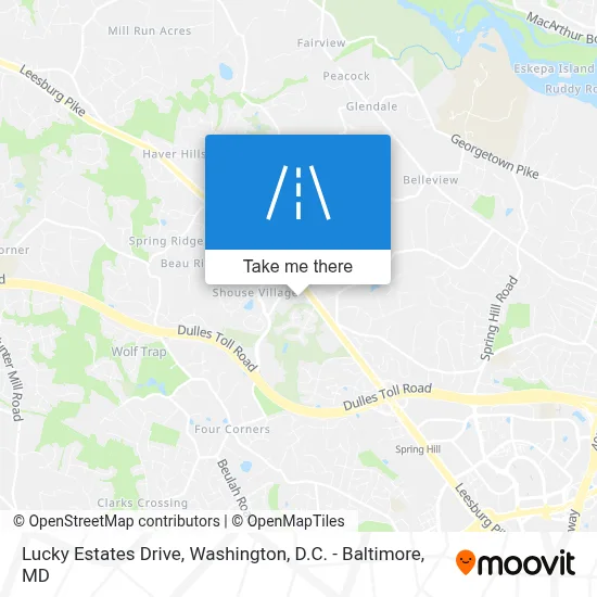 Lucky Estates Drive map