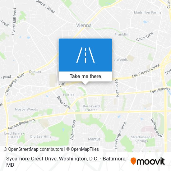 Mapa de Sycamore Crest Drive