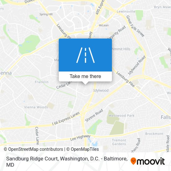 Mapa de Sandburg Ridge Court