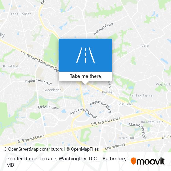 Pender Ridge Terrace map