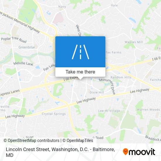 Lincoln Crest Street map