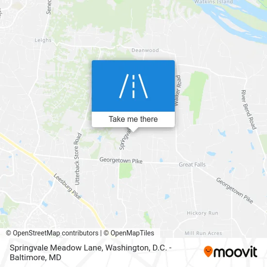 Springvale Meadow Lane map