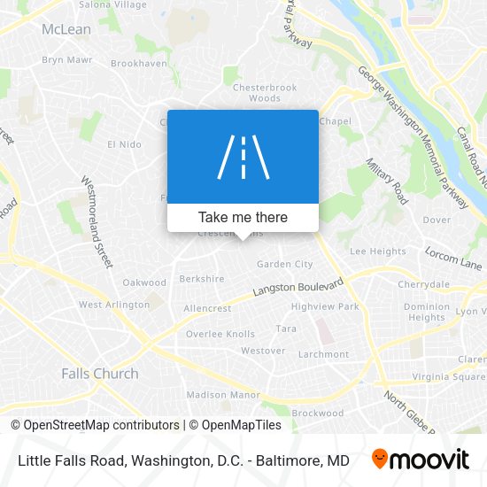 Mapa de Little Falls Road