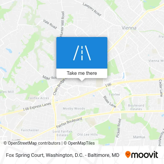 Fox Spring Court map