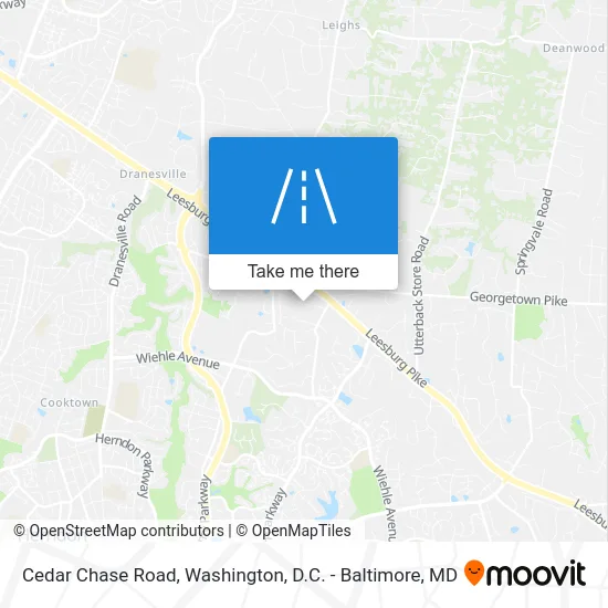 Cedar Chase Road map