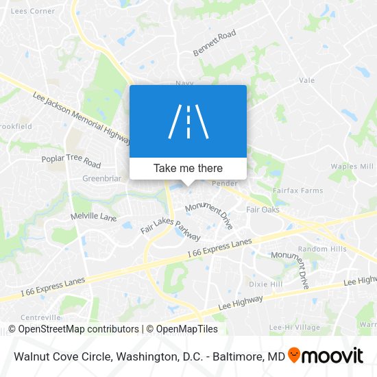Walnut Cove Circle map