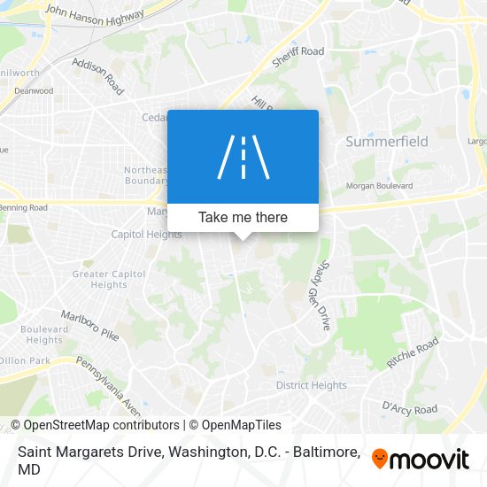 Saint Margarets Drive map