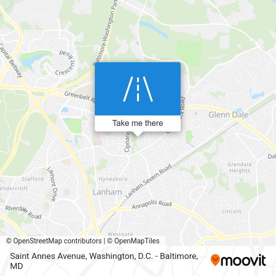 Saint Annes Avenue map
