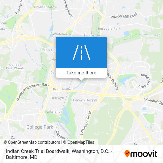 Indian Creek Trial Boardwalk map