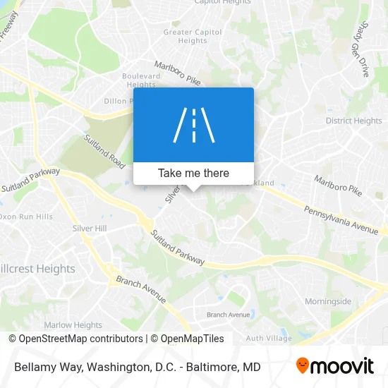 Bellamy Way map