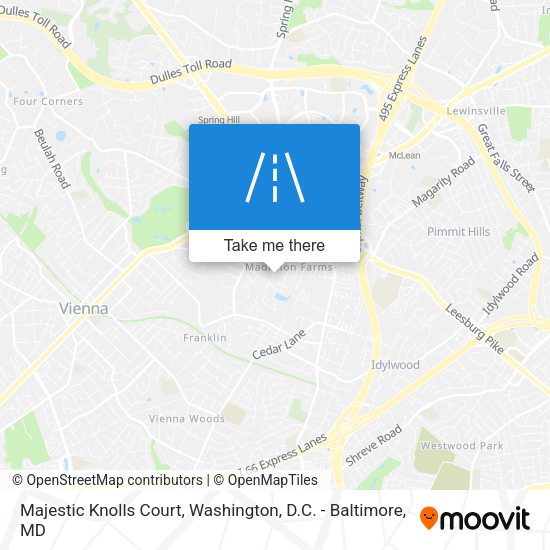 Majestic Knolls Court map