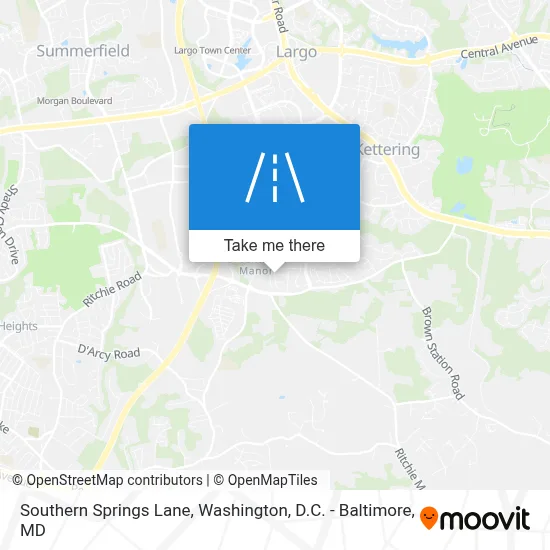 Southern Springs Lane map