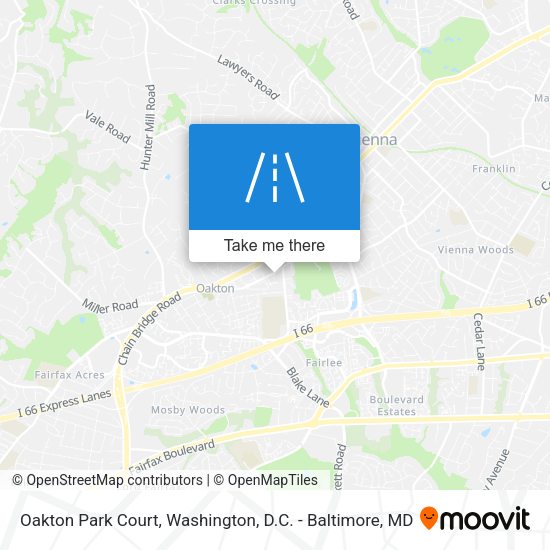 Oakton Park Court map