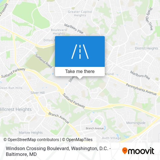 Mapa de Windson Crossing Boulevard