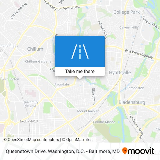 Mapa de Queenstown Drive