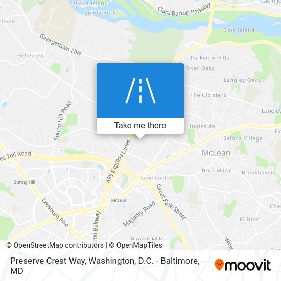 Preserve Crest Way map