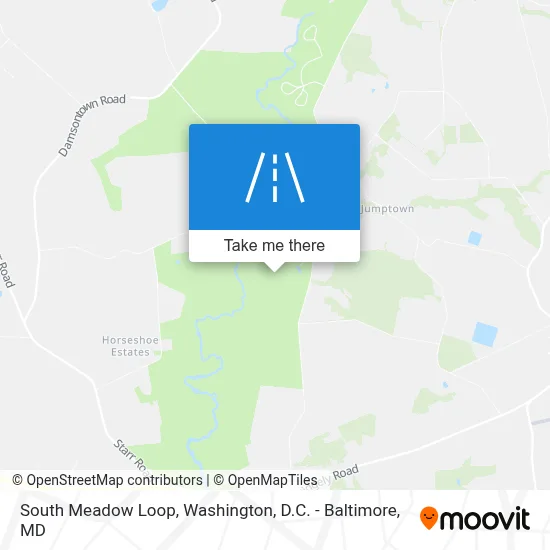 South Meadow Loop map