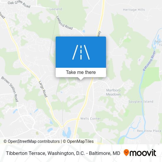 Tibberton Terrace map
