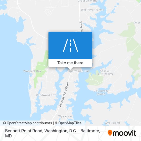 Mapa de Bennett Point Road
