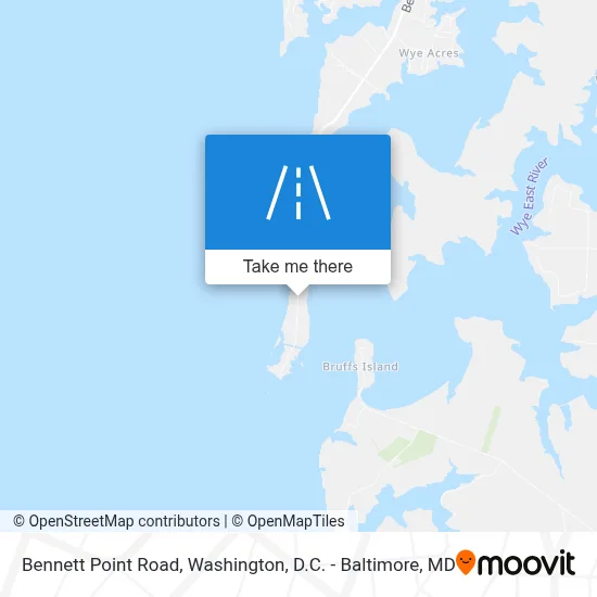 Bennett Point Road map