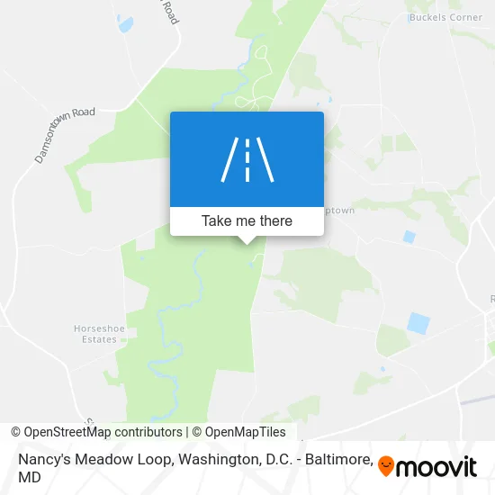 Nancy's Meadow Loop map