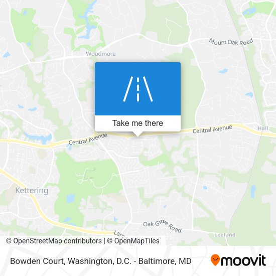 Mapa de Bowden Court